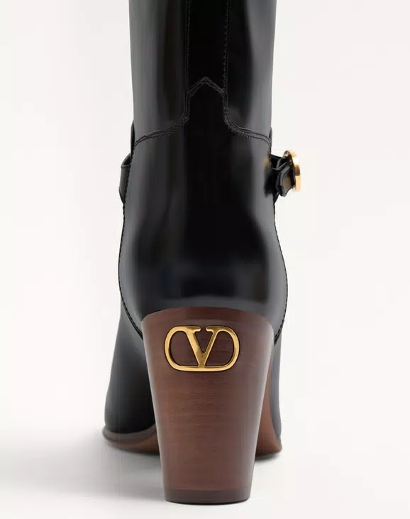 Valentino Pattie Calfskin Boot 75Mm - Image 6